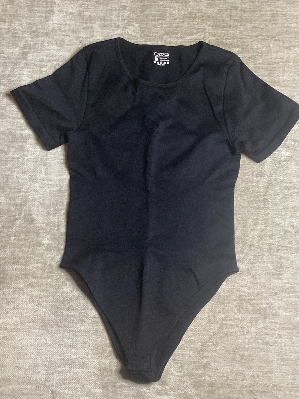 OGO Women's Black Short-Sleeve Bodysuit